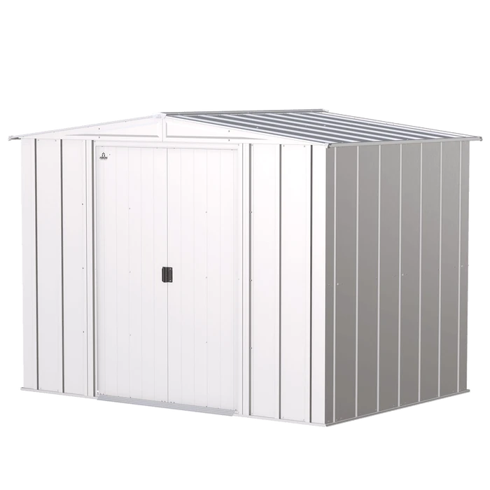 Arrow Classic Steel Storage Shed, 8 Ft. X 6 Ft., Flute Grey 11 Arrow Classic Steel Storage Shed, 8 Ft. X 6 Ft., Flute Grey - Image 9