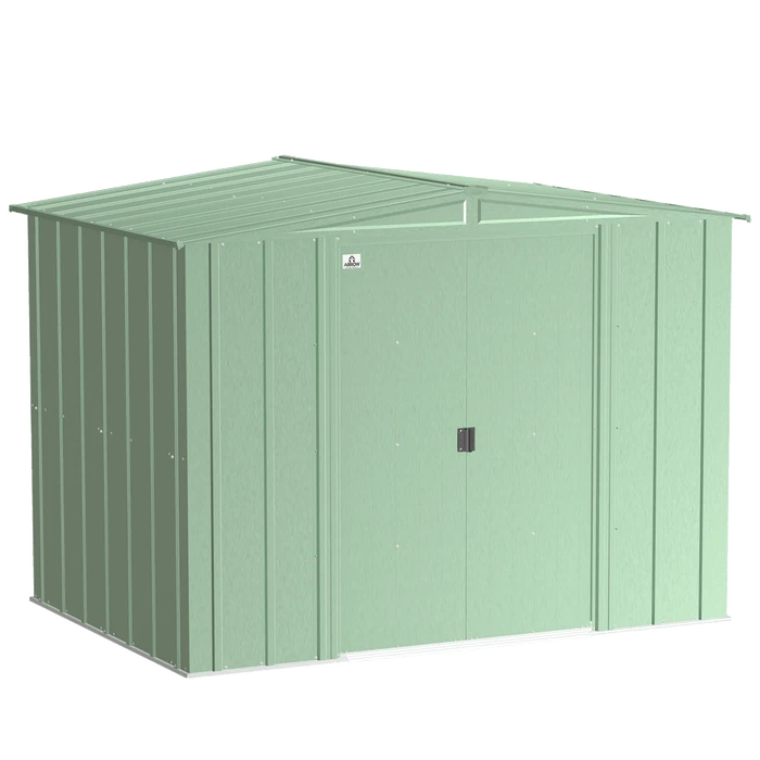 Arrow Classic Steel Storage Shed, 8 Ft. X 6 Ft., Sage Green 3 Arrow Classic Steel Storage Shed, 8 Ft. X 6 Ft., Sage Green