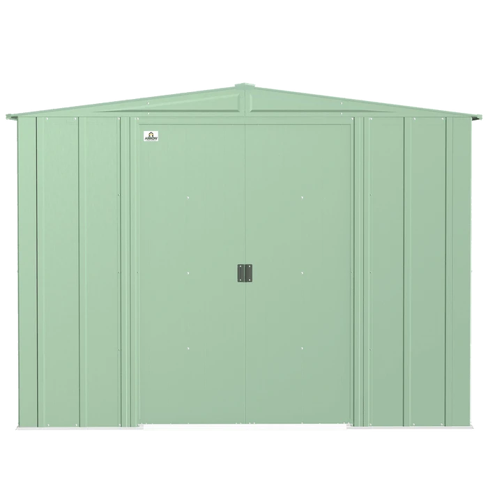 Arrow Classic Steel Storage Shed, 8 Ft. X 6 Ft., Sage Green 7 Arrow Classic Steel Storage Shed, 8 Ft. X 6 Ft., Sage Green - Image 5