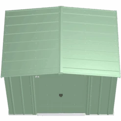 Arrow Classic Steel Storage Shed, 8 Ft. X 6 Ft., Sage Green 22 Arrow Classic Steel Storage Shed, 8 Ft. X 6 Ft., Sage Green -Shelterlogic clg86sg silo image 03
