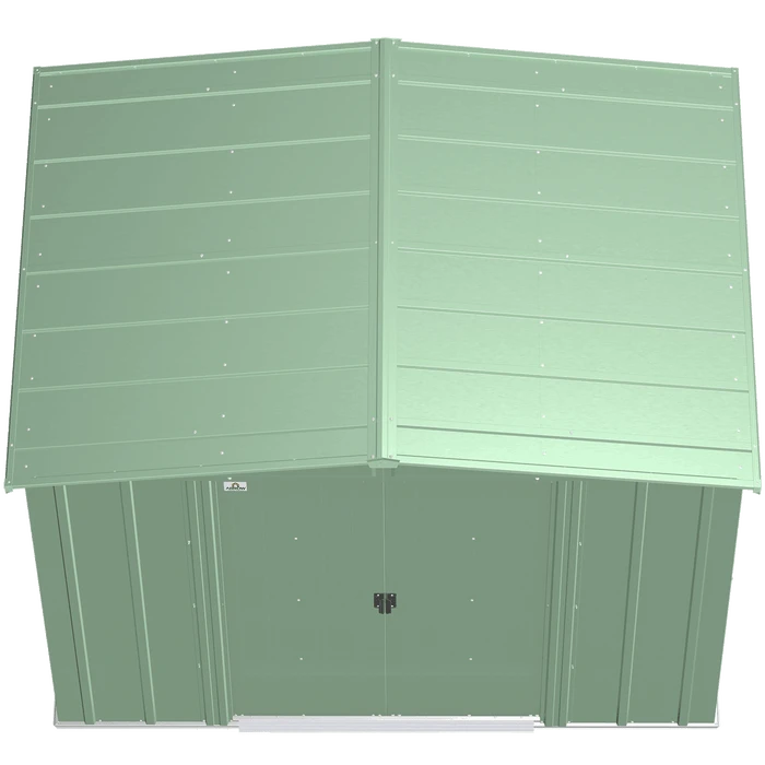 Arrow Classic Steel Storage Shed, 8 Ft. X 6 Ft., Sage Green 8 Arrow Classic Steel Storage Shed, 8 Ft. X 6 Ft., Sage Green - Image 6