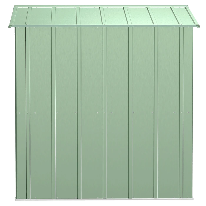 Arrow Classic Steel Storage Shed, 8 Ft. X 6 Ft., Sage Green 9 Arrow Classic Steel Storage Shed, 8 Ft. X 6 Ft., Sage Green - Image 7