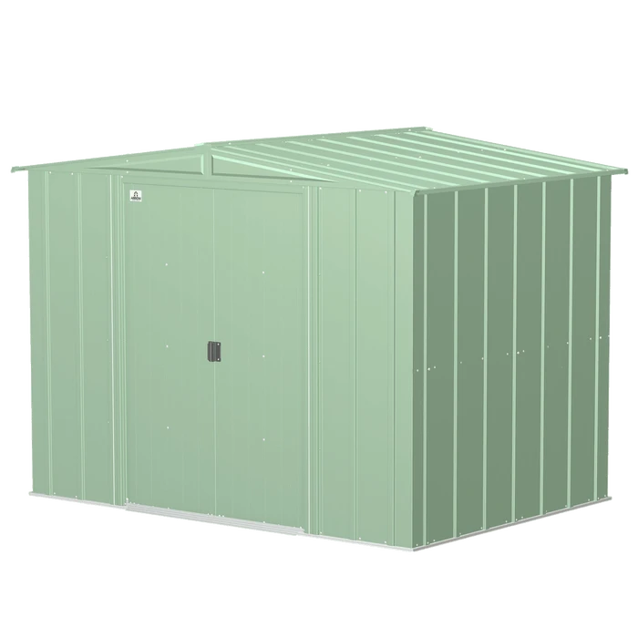 Arrow Classic Steel Storage Shed, 8 Ft. X 6 Ft., Sage Green 11 Arrow Classic Steel Storage Shed, 8 Ft. X 6 Ft., Sage Green - Image 9