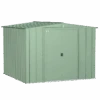 Arrow Classic Steel Storage Shed, 8 Ft. X 8 Ft., Sage Green -Shelterlogic clg88sg silo image 01