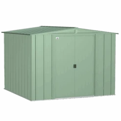 Arrow Classic Steel Storage Shed, 8 Ft. X 8 Ft., Sage Green