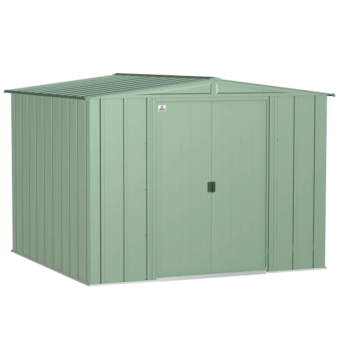 Arrow Classic Steel Storage Shed, 8 Ft. X 8 Ft., Sage Green 3 Arrow Classic Steel Storage Shed, 8 Ft. X 8 Ft., Sage Green