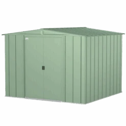 Arrow Classic Steel Storage Shed, 8 Ft. X 8 Ft., Sage Green 19 Arrow Classic Steel Storage Shed, 8 Ft. X 8 Ft., Sage Green -Shelterlogic clg88sg silo image 06