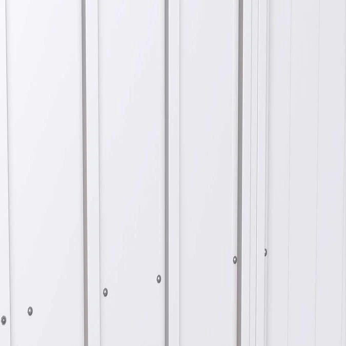 Arrow Classic Steel Storage Shed, 8 Ft. X 6 Ft., Flute Grey 16 Arrow Classic Steel Storage Shed, 8 Ft. X 6 Ft., Flute Grey - Image 14