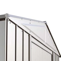 Arrow Classic Steel Storage Shed, 8 Ft. X 6 Ft., Flute Grey 28 Arrow Classic Steel Storage Shed, 8 Ft. X 6 Ft., Flute Grey -Shelterlogic clgfg detail image 01 1