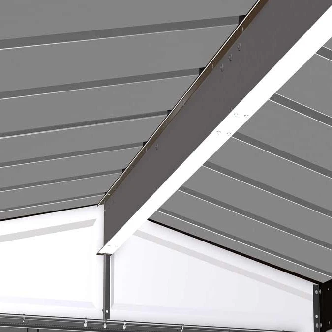 Arrow Classic Steel Storage Shed, 8 Ft. X 6 Ft., Flute Grey 15 Arrow Classic Steel Storage Shed, 8 Ft. X 6 Ft., Flute Grey - Image 13