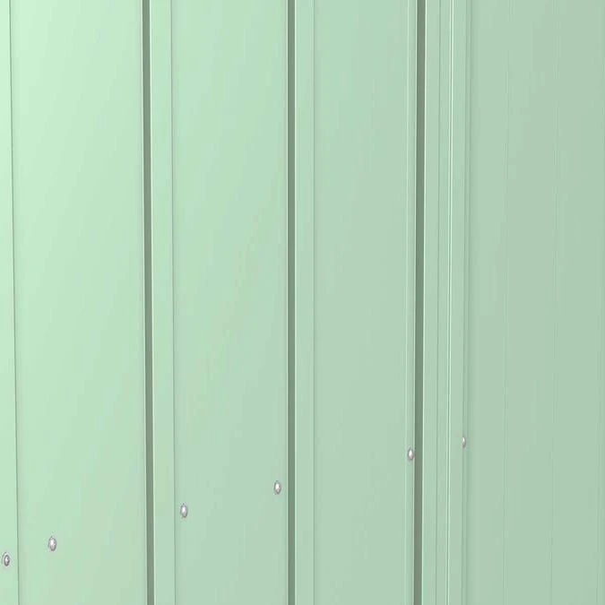 Arrow Classic Steel Storage Shed, 8 Ft. X 6 Ft., Sage Green 13 Arrow Classic Steel Storage Shed, 8 Ft. X 6 Ft., Sage Green - Image 11
