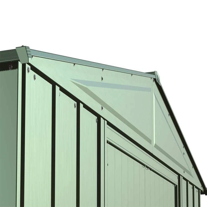 Arrow Classic Steel Storage Shed, 8 Ft. X 6 Ft., Sage Green 15 Arrow Classic Steel Storage Shed, 8 Ft. X 6 Ft., Sage Green - Image 13
