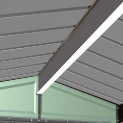 Arrow Classic Steel Storage Shed, 8 Ft. X 6 Ft., Sage Green 30 Arrow Classic Steel Storage Shed, 8 Ft. X 6 Ft., Sage Green -Shelterlogic clgsg detail image 02 1
