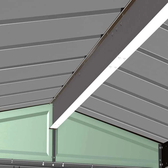 Arrow Classic Steel Storage Shed, 8 Ft. X 6 Ft., Sage Green 16 Arrow Classic Steel Storage Shed, 8 Ft. X 6 Ft., Sage Green - Image 14