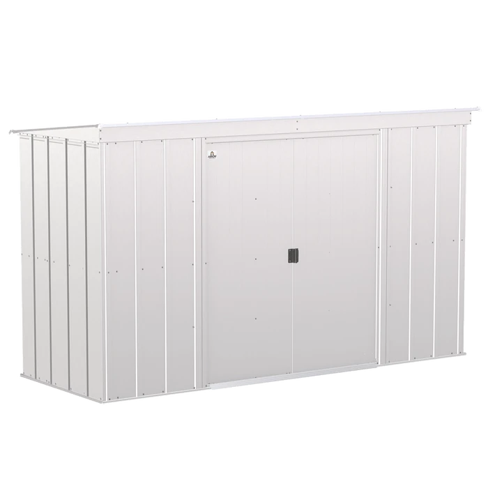 Arrow Classic Steel Storage Shed, 10 Ft. X 4 Ft., Flute Grey 3 Arrow Classic Steel Storage Shed, 10 Ft. X 4 Ft., Flute Grey