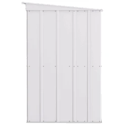 Arrow Classic Steel Storage Shed, 10 Ft. X 4 Ft., Flute Grey 15 Arrow Classic Steel Storage Shed, 10 Ft. X 4 Ft., Flute Grey -Shelterlogic clp104fg silo image 04