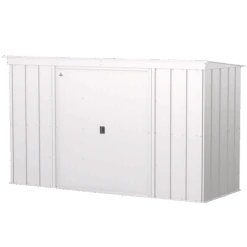 Arrow Classic Steel Storage Shed, 10 Ft. X 4 Ft., Flute Grey 17 Arrow Classic Steel Storage Shed, 10 Ft. X 4 Ft., Flute Grey -Shelterlogic clp104fg silo image 06