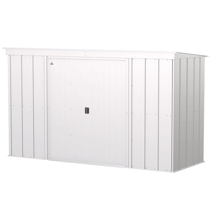 Arrow Classic Steel Storage Shed, 10 Ft. X 4 Ft., Flute Grey 9 Arrow Classic Steel Storage Shed, 10 Ft. X 4 Ft., Flute Grey - Image 7