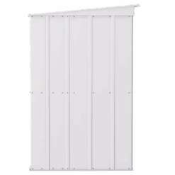 Arrow Classic Steel Storage Shed, 10 Ft. X 4 Ft., Flute Grey 18 Arrow Classic Steel Storage Shed, 10 Ft. X 4 Ft., Flute Grey -Shelterlogic clp104fg silo image 07