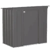 Arrow Classic Steel Storage Shed, 6 Ft. X 4 Ft., Charcoal 1 Arrow Classic Steel Storage Shed, 6 Ft. X 4 Ft., Charcoal -Shelterlogic clp64cc silo image 01