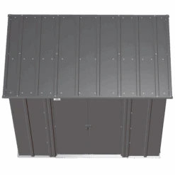 Arrow Classic Steel Storage Shed, 6 Ft. X 4 Ft., Charcoal 16 Arrow Classic Steel Storage Shed, 6 Ft. X 4 Ft., Charcoal -Shelterlogic clp64cc silo image 03