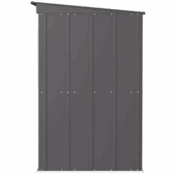 Arrow Classic Steel Storage Shed, 6 Ft. X 4 Ft., Charcoal 17 Arrow Classic Steel Storage Shed, 6 Ft. X 4 Ft., Charcoal -Shelterlogic clp64cc silo image 04
