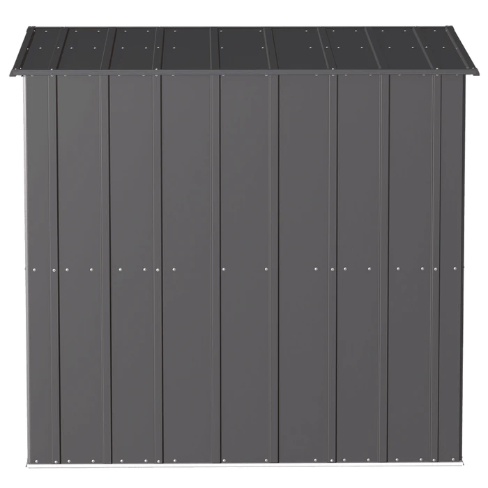 Arrow Classic Steel Storage Shed, 6 Ft. X 4 Ft., Charcoal 9 Arrow Classic Steel Storage Shed, 6 Ft. X 4 Ft., Charcoal - Image 7