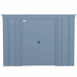 Arrow Classic Steel Storage Shed, 8 Ft. X 4 Ft., Blue Grey -Shelterlogic clp84bg silo image 02