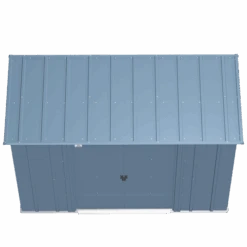Arrow Classic Steel Storage Shed, 8 Ft. X 4 Ft., Blue Grey -Shelterlogic clp84bg silo image 03