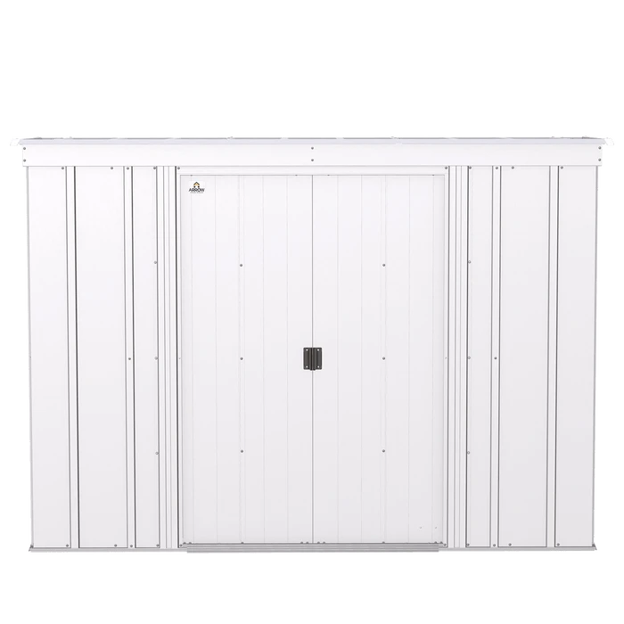 Arrow Classic Steel Storage Shed, 8 Ft. X 4 Ft., Flute Grey 6 Arrow Classic Steel Storage Shed, 8 Ft. X 4 Ft., Flute Grey - Image 4