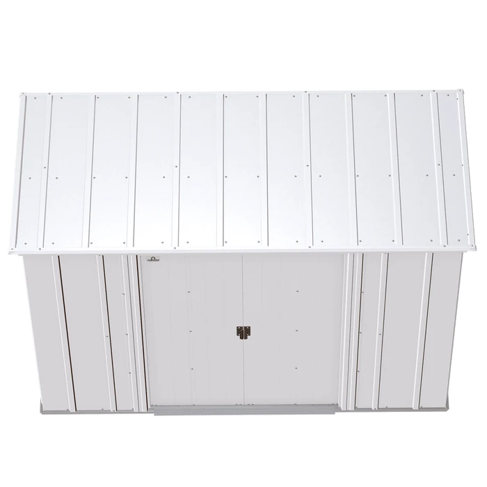 Arrow Classic Steel Storage Shed, 8 Ft. X 4 Ft., Flute Grey 7 Arrow Classic Steel Storage Shed, 8 Ft. X 4 Ft., Flute Grey - Image 5