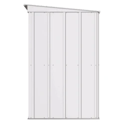 Arrow Classic Steel Storage Shed, 8 Ft. X 4 Ft., Flute Grey 17 Arrow Classic Steel Storage Shed, 8 Ft. X 4 Ft., Flute Grey -Shelterlogic clp84fg silo image 04