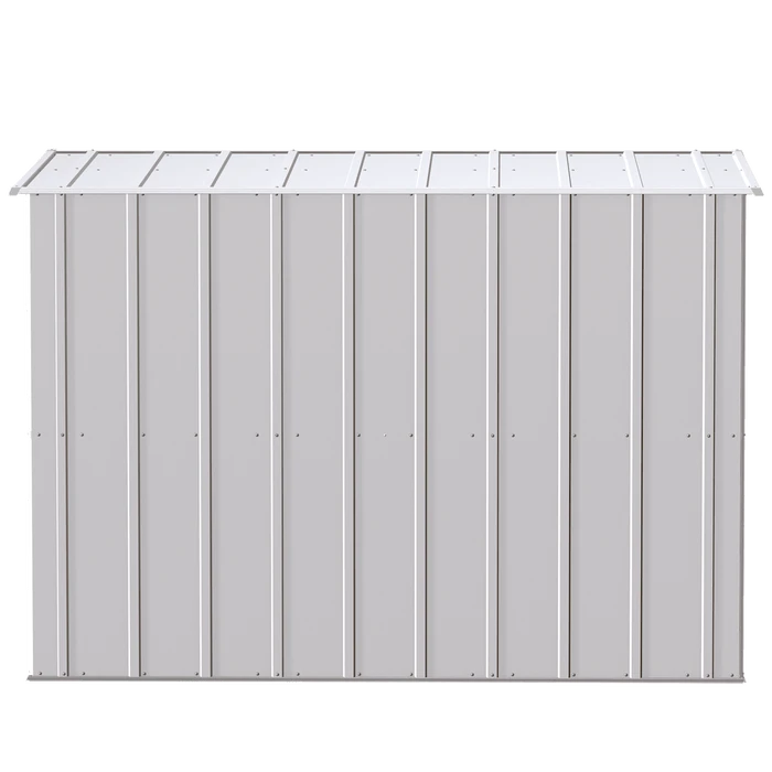 Arrow Classic Steel Storage Shed, 8 Ft. X 4 Ft., Flute Grey 9 Arrow Classic Steel Storage Shed, 8 Ft. X 4 Ft., Flute Grey - Image 7