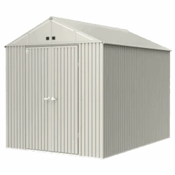 Arrow Elite Steel Storage Shed, 10x14, Cool Grey 10 Arrow Elite Steel Storage Shed, 10x14, Cool Grey -Shelterlogic clujn5x9dcdavvf6qsxz