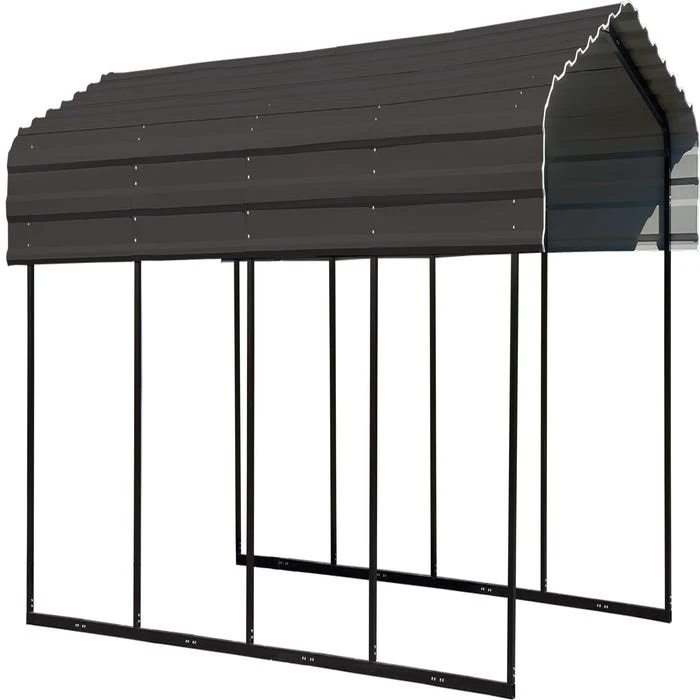 Arrow Carport, 10 Ft. X 20 Ft. X 7 Ft. Charcoal 3 Arrow Carport, 10 Ft. X 20 Ft. X 7 Ft. Charcoal