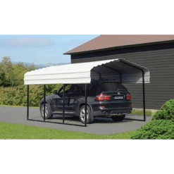 Arrow Carport, 10 Ft. X 15 Ft. X 7 Ft. Eggshell 20 Arrow Carport, 10 Ft. X 15 Ft. X 7 Ft. Eggshell -Shelterlogic cph101507 2