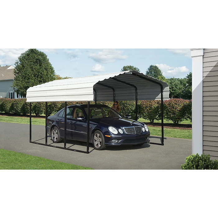 Arrow Carport, 10 Ft. X 15 Ft. X 7 Ft. Eggshell 11 Arrow Carport, 10 Ft. X 15 Ft. X 7 Ft. Eggshell - Image 9
