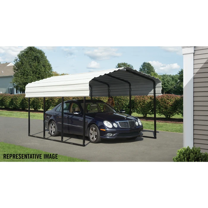 Arrow Carport, 10 Ft. X 20 Ft. X 7 Ft. Eggshell 12 Arrow Carport, 10 Ft. X 20 Ft. X 7 Ft. Eggshell - Image 10