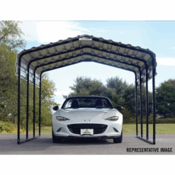 Arrow Carport, 10 Ft. X 20 Ft. X 7 Ft. Eggshell 24 Arrow Carport, 10 Ft. X 20 Ft. X 7 Ft. Eggshell -Shelterlogic cph102007 4