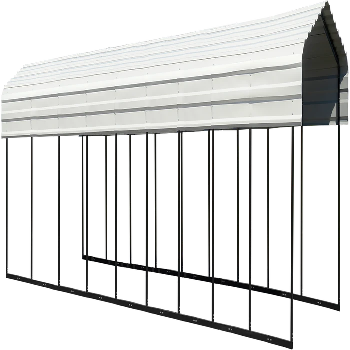 Arrow Carport, 10 Ft. X 42 Ft. X 7 Ft. Eggshell 3 Arrow Carport, 10 Ft. X 42 Ft. X 7 Ft. Eggshell
