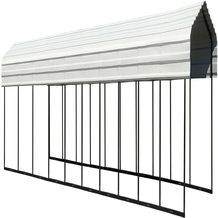Arrow Carport, 10 Ft. X 47 Ft. X 7 Ft. Eggshell 3 Arrow Carport, 10 Ft. X 47 Ft. X 7 Ft. Eggshell