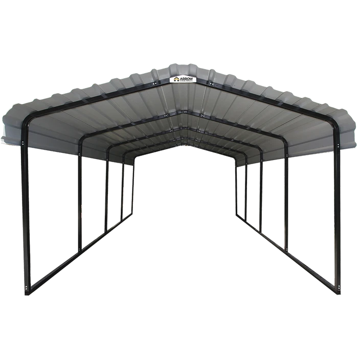 Arrow Carport, 12 Ft. X 20 Ft. X 7 Ft. Eggshell 5 Arrow Carport, 12 Ft. X 20 Ft. X 7 Ft. Eggshell - Image 3