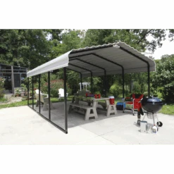Arrow Carport, 12 Ft. X 20 Ft. X 7 Ft. Eggshell 16 Arrow Carport, 12 Ft. X 20 Ft. X 7 Ft. Eggshell -Shelterlogic cph122007 3