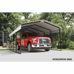 Arrow Carport, 12 Ft. X 24 Ft. X 7 Ft. Eggshell 22 Arrow Carport, 12 Ft. X 24 Ft. X 7 Ft. Eggshell -Shelterlogic cph122407 2