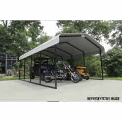 Arrow Carport, 12 Ft. X 24 Ft. X 7 Ft. Eggshell 26 Arrow Carport, 12 Ft. X 24 Ft. X 7 Ft. Eggshell -Shelterlogic cph122407 6
