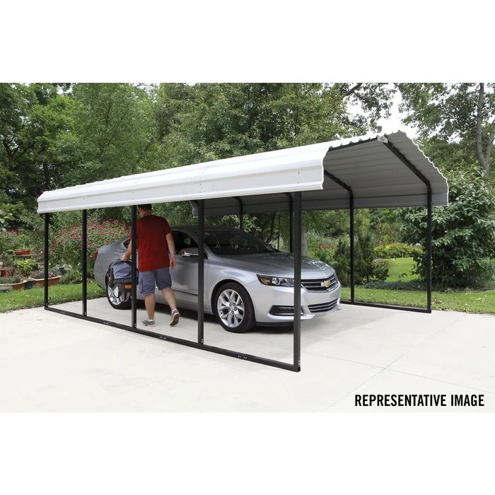 Arrow Carport, 12 Ft. X 24 Ft. X 7 Ft. Eggshell 14 Arrow Carport, 12 Ft. X 24 Ft. X 7 Ft. Eggshell - Image 12