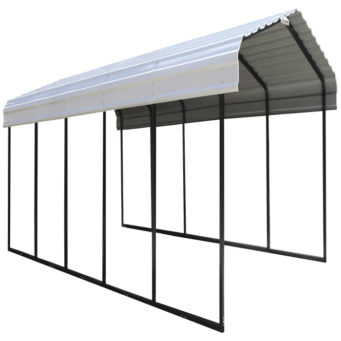 Arrow Carport, 12 Ft. X 24 Ft. X 7 Ft. Eggshell 3 Arrow Carport, 12 Ft. X 24 Ft. X 7 Ft. Eggshell