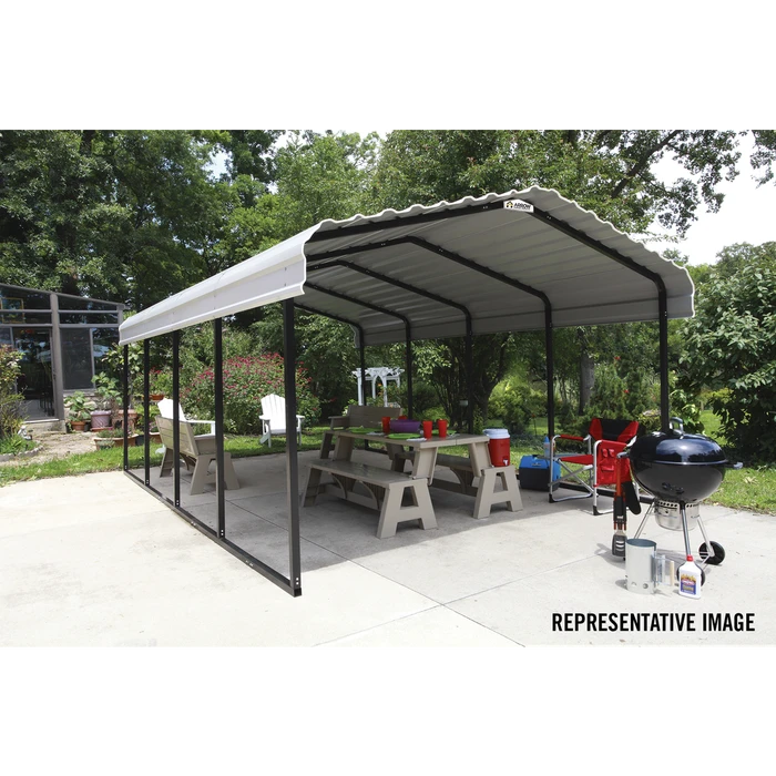 Arrow Carport, 12 Ft. X 29 Ft. X 7 Ft. Eggshell 10 Arrow Carport, 12 Ft. X 29 Ft. X 7 Ft. Eggshell - Image 8