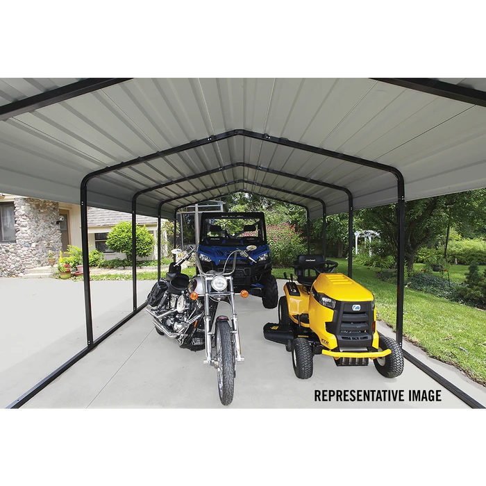 Arrow Carport, 12 Ft. X 29 Ft. X 7 Ft. Eggshell 12 Arrow Carport, 12 Ft. X 29 Ft. X 7 Ft. Eggshell - Image 10