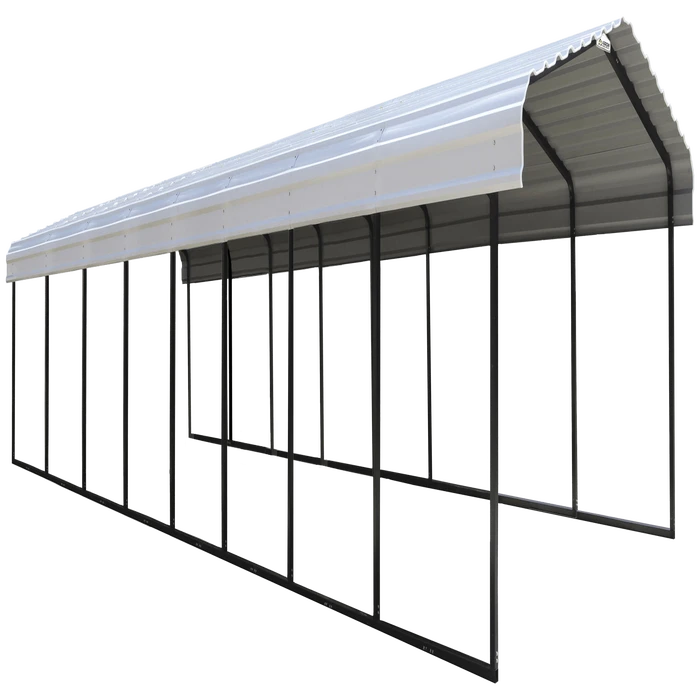 Arrow Carport, 12 Ft. X 38 Ft. X 7 Ft. Eggshell 3 Arrow Carport, 12 Ft. X 38 Ft. X 7 Ft. Eggshell